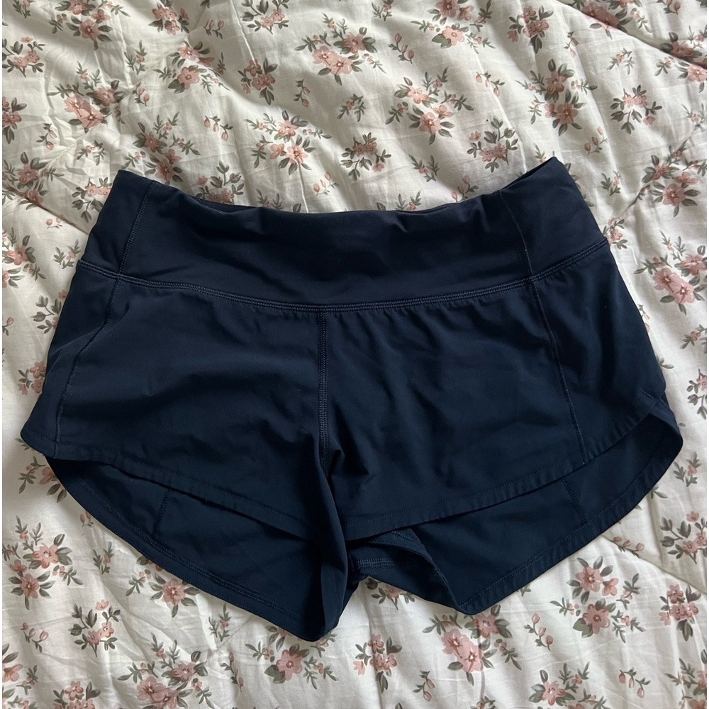 Navy lululemon shorts